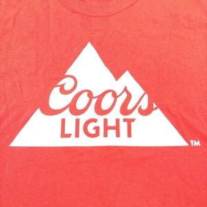 Coors Light Mens L T-Shirt Red